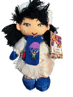 Save The Children Sila Bean Bag Plush Doll With Tag Alaska Fishing Village Theme